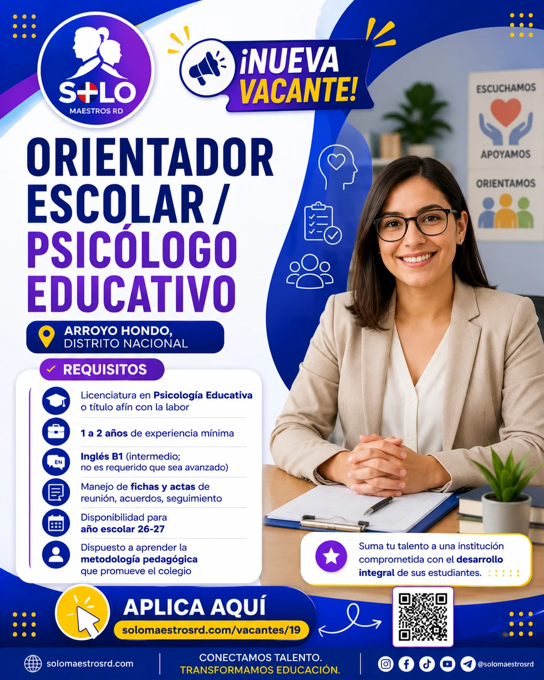 Orientador escolar/ Psicólogo educativo