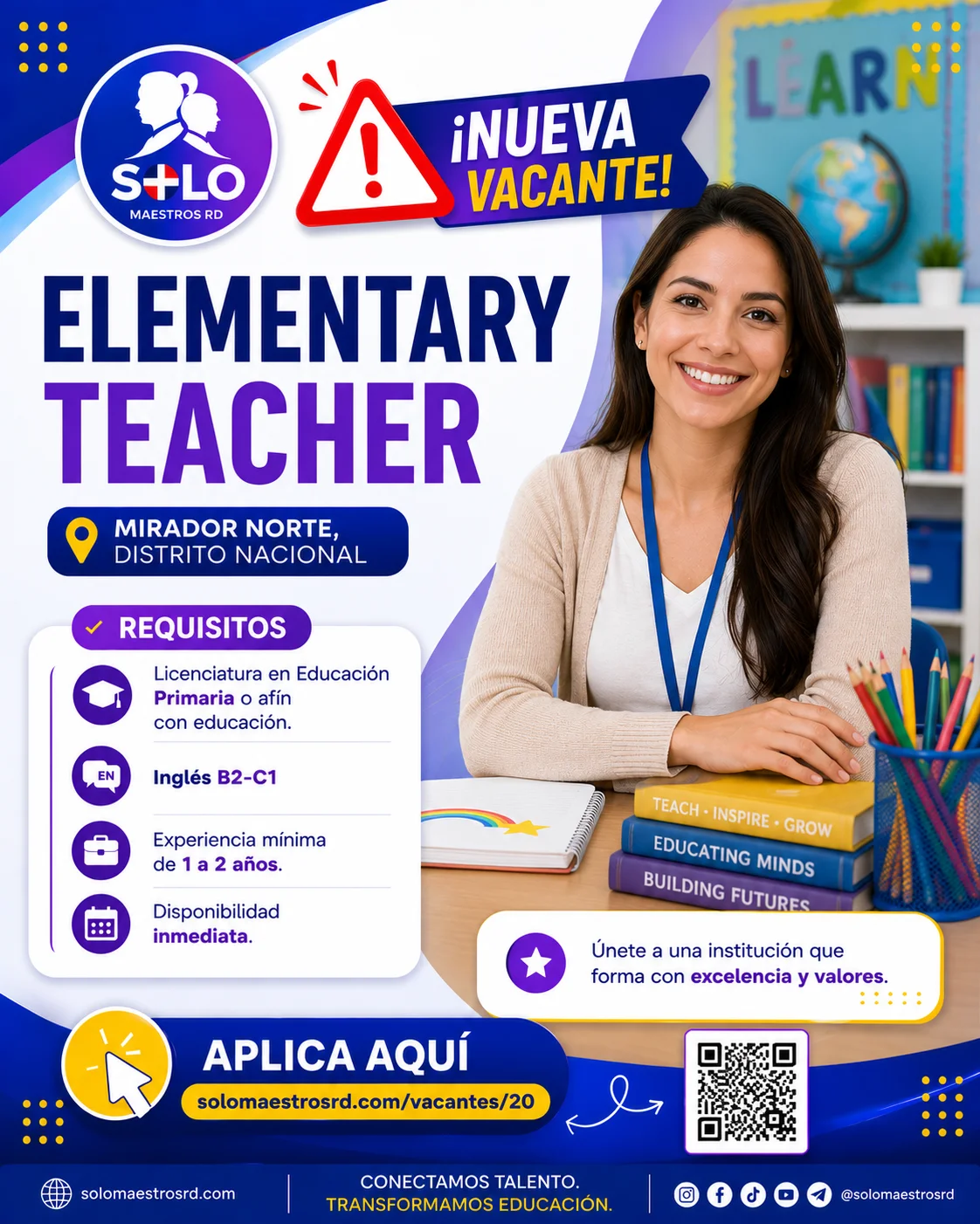 Sustitución, Elementary Teacher